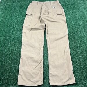 VTG Carhartt Pants Women 8x32 28x31" Khaki Cotton Canvas Duck Work Carpenter Y2K